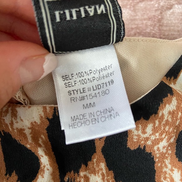 LEOPARD PRINT MINI DRESS - Picture 5 of 14